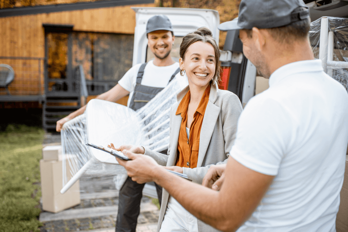 Movers Delivering Goods